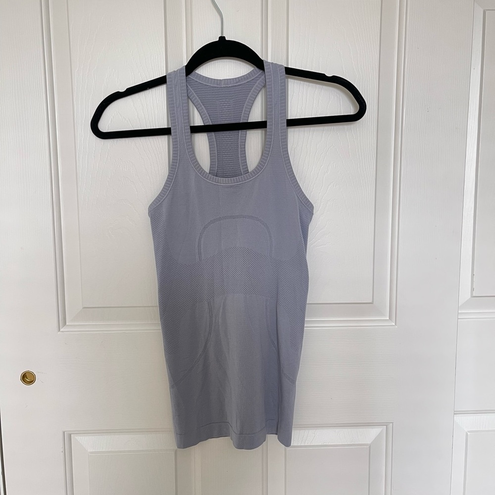 Lululemon Blue / Purple Swiftly Tech Racerback Tank Top 2.0 Size 2✨